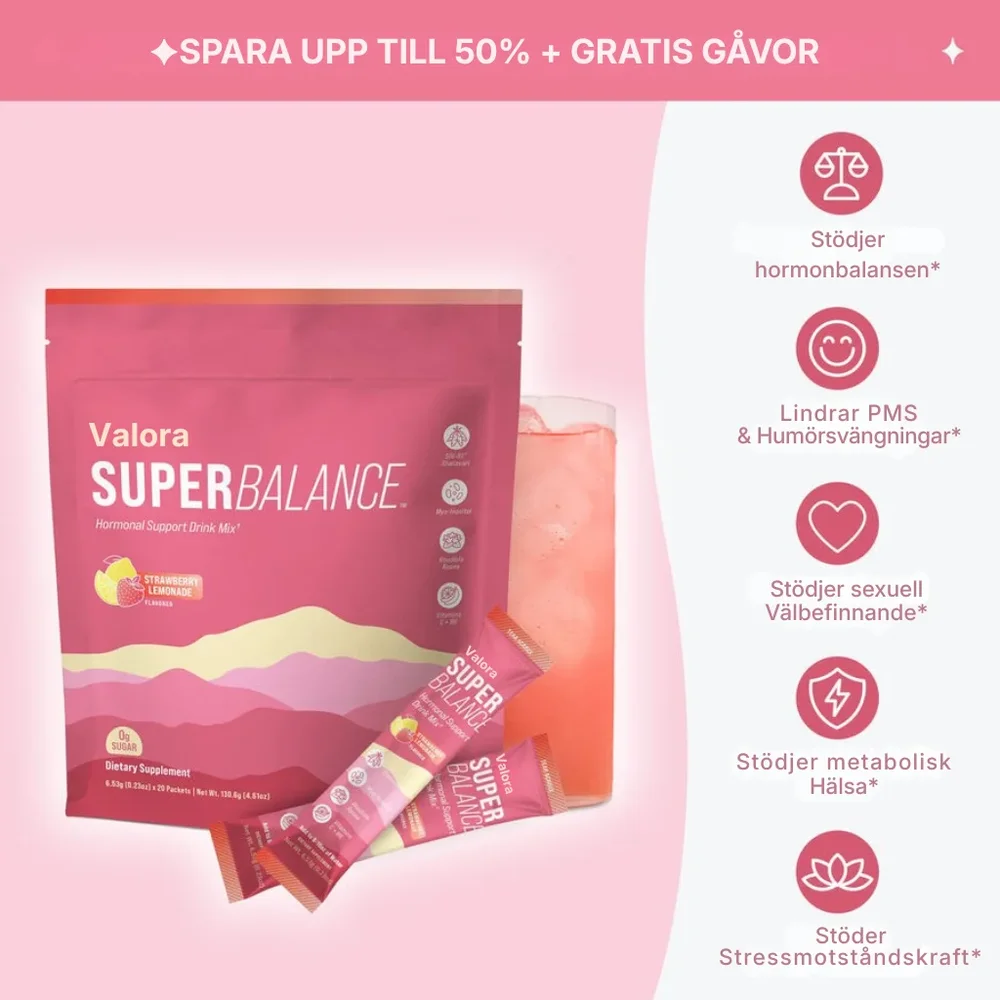 Valora® | Avancerad hormonbalansdryck för kvinnor – dagligt stöd för humör, energi och hormonellt välbefinnande - Bild 1