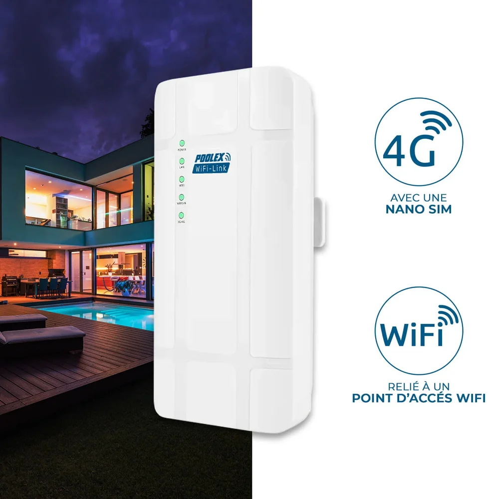 Poolex WiFi Link 4G – Utomhus Router & WiFi-Förlängare för Pool - Bild 3