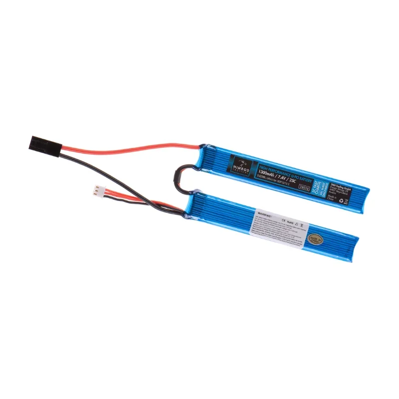 Nimrod LiPo 7.4V 1300mAh 25C Twin Type Nimrod LiPo 7.4V 1300mAh 25C Twin Type