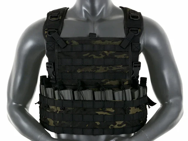Taktisk Rifleman Chest Rig – Multicam Black - Bild 1