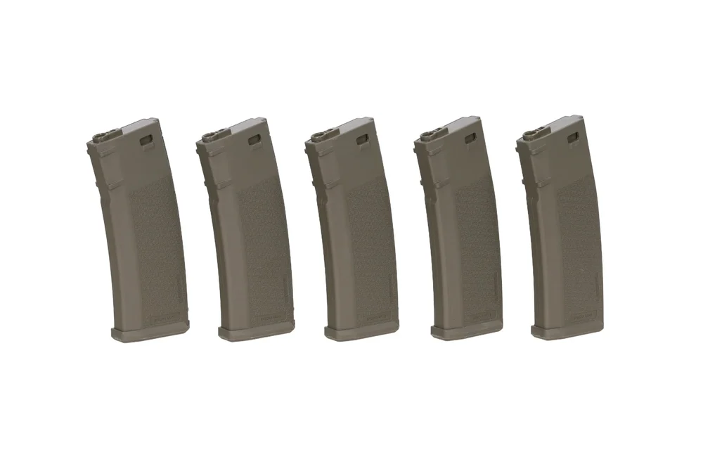 Set of 5 S-Mag Mid-Cap magazines for 125 BBs Olive Set of 5 S-Mag Mid-Cap magazines for 125 BBs Olive