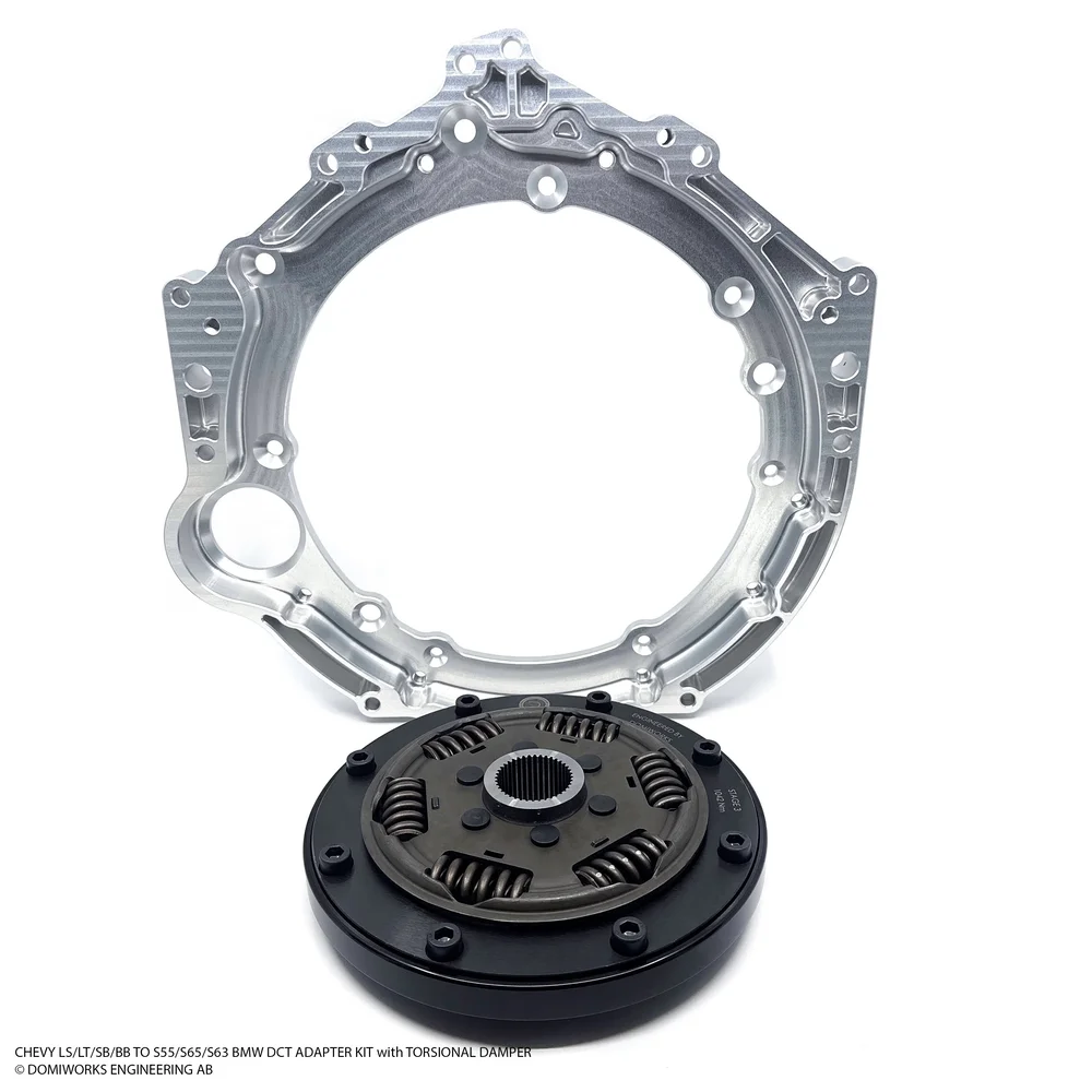 Chevy LS/LT/SB/BB till S55/S65/S63 DCT-adaptersats med vriddämpare - Bild 2