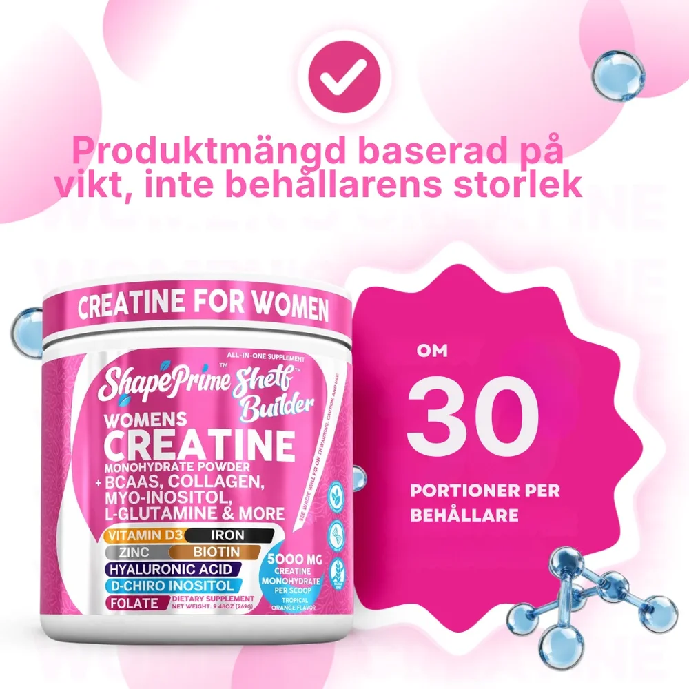 ShapePrime® Shelf Builder | All-in-One-kreatinkomplex för kvinnor - Bild 3