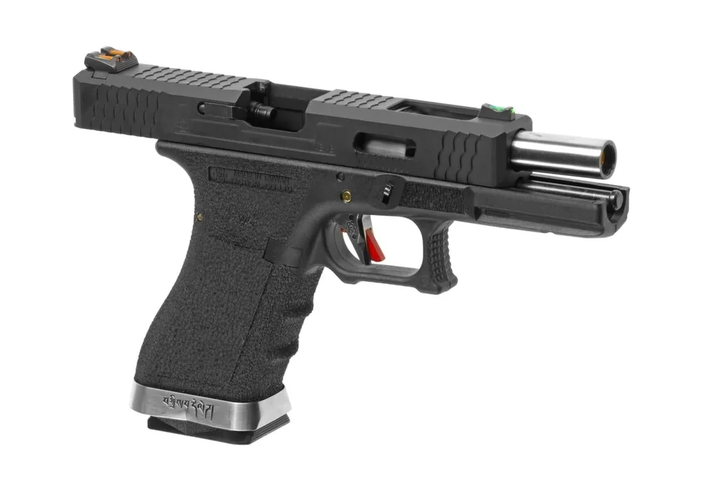 WE G-Force 18C BK Silver Barrel Metal Version GBB - Black - Bild 3