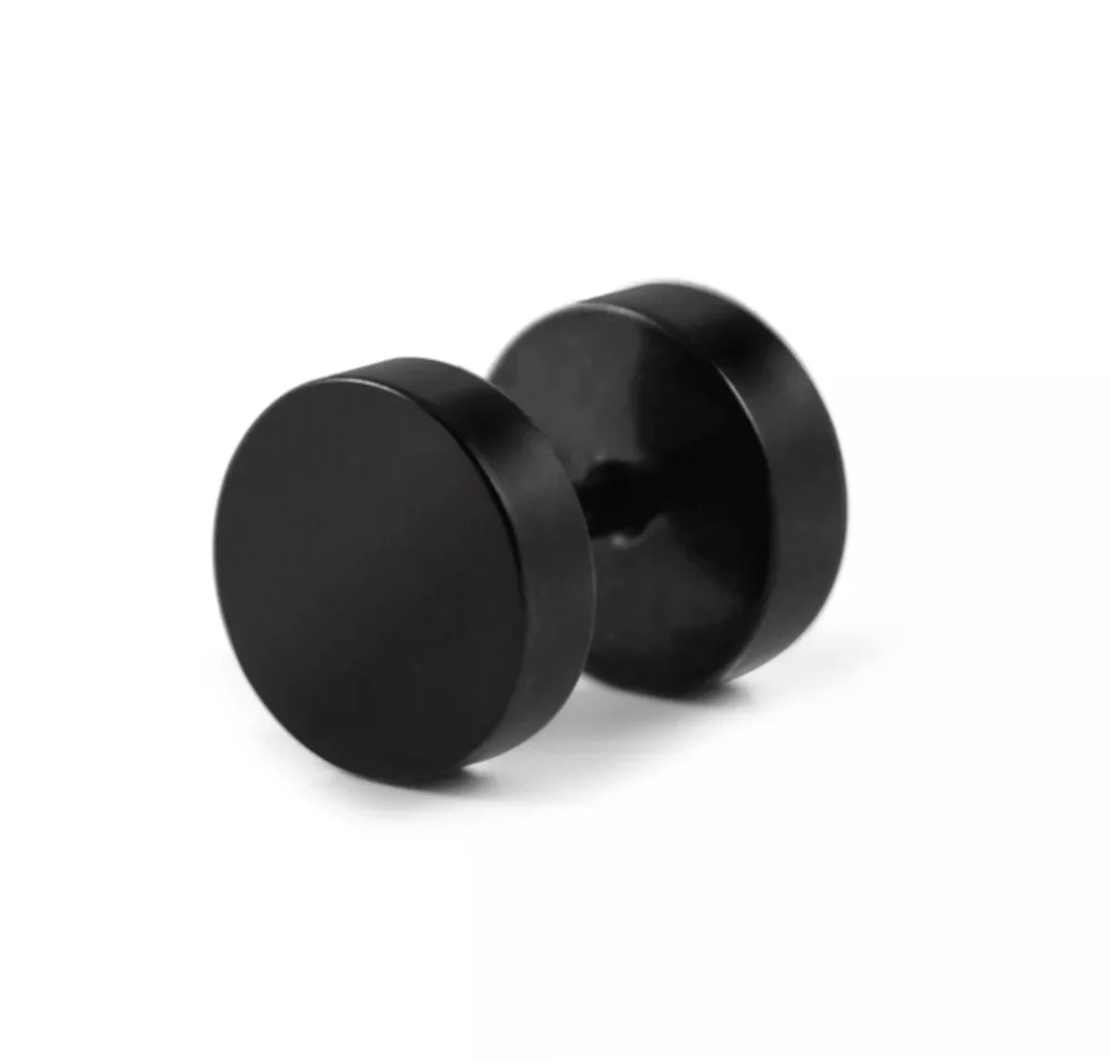 Fake Plugg - Svart- 6 mm/ett par - Bild 1