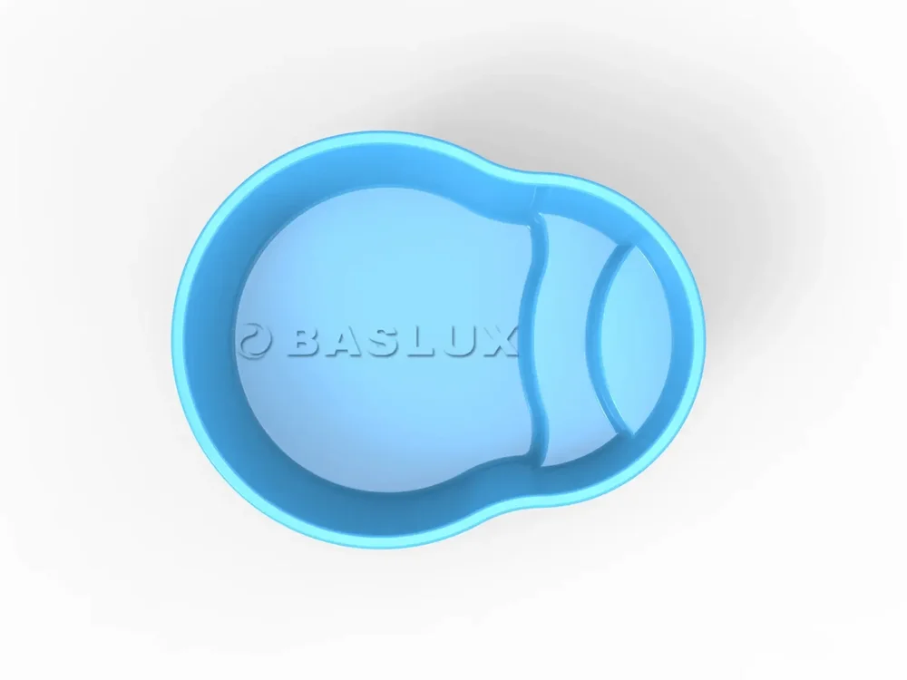 Glasfiberpool POLUS 3,00m x 2,35m x 0,80m Glasfiberpool POLUS 3,00m x 2,35m x 0,80m