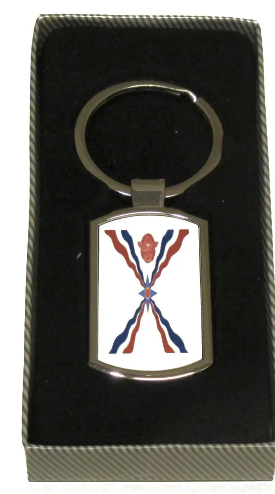 Assyrien flagga nyckelring