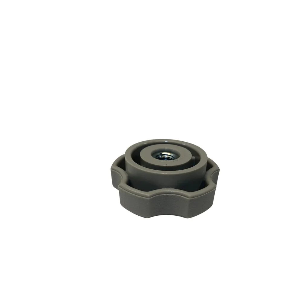 Knopp/ Mutter med gänga 1/4"-20 SS nylon skruvtyp 5-stjärnig grå - Bild 3