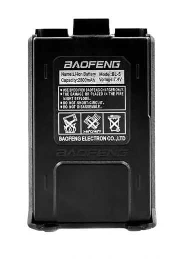 Li-Ion Battery for the Baofeng UV-5R Radio, 2800 mAh with USB-C charging - Bild 1