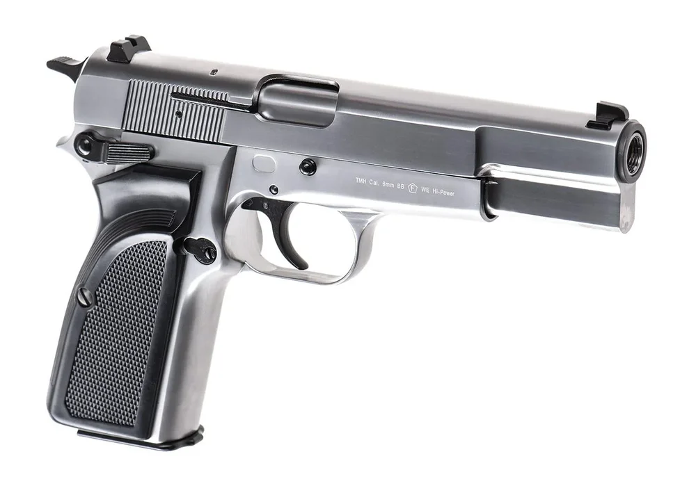 WE Hi-Power Mk3 Full Metal GBB – Silver WE Hi-Power Mk3 Full Metal GBB – Silver