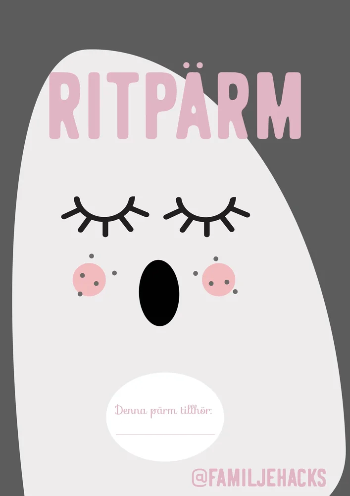 Pärmomslag för ritpärm 6 st Halloween - Bild 1