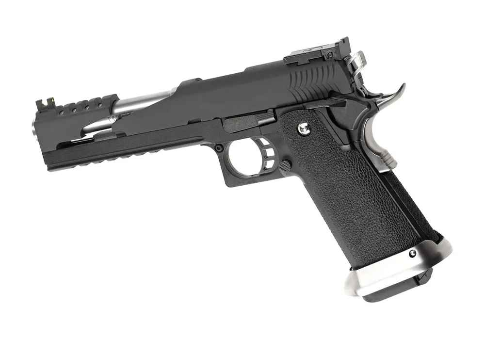 WE Hi-Capa 6 T-Rex Customs Titanium Barrel Full Metal GBB - Black - Bild 2