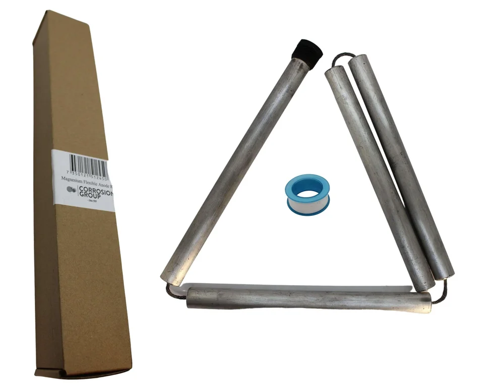 Kedjeanod Varmvattenberedare 21*1080mm (4*240mm) 3/4"-14 NPT Magnesium, PTFE tape - Bild 1