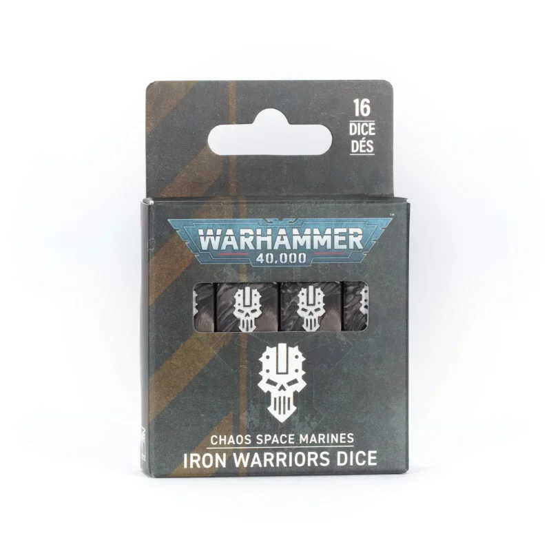 Warhammer 40K Iron Warriors Dice sæt 16 stk Warhammer 40K Iron Warriors Dice sæt 16 stk
