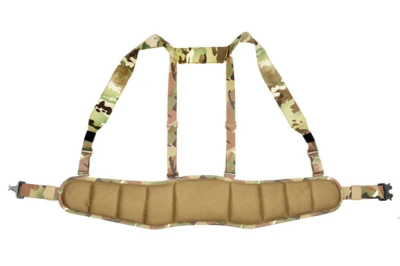 Taktisk patruljebælte med seler, MOLLE laser-cut – Multicam - Bild 3