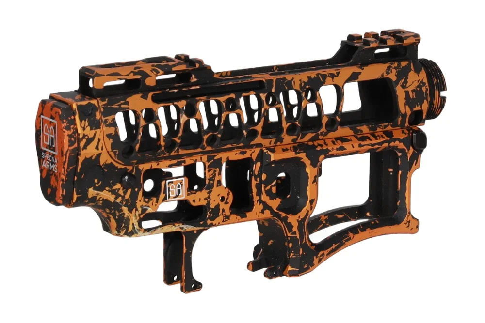 Specna Arms x Mancraft CNC Speedsoft Splash Anodised kit for M4/M16 replicas  Black-Orange - Bild 3