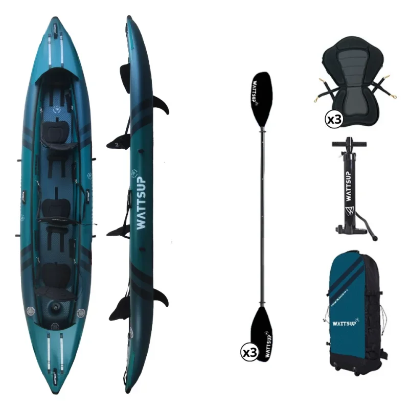WattSUP COD 3-Personers Uppblåsbar Kajak 460 cm – Collection 2025