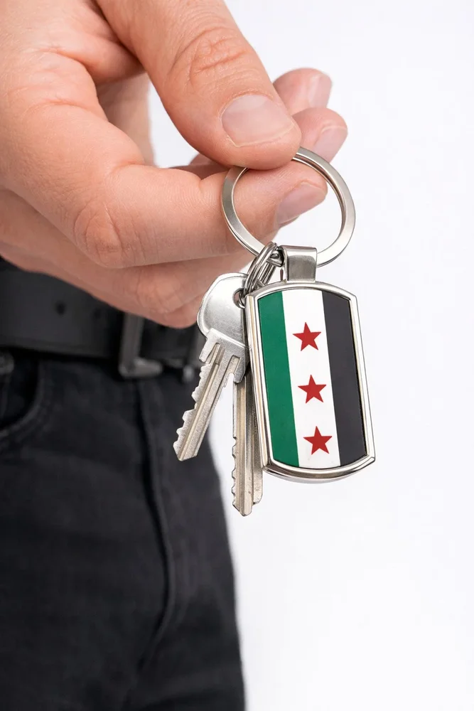 Free Syrien flagga nyckelring - Bild 1