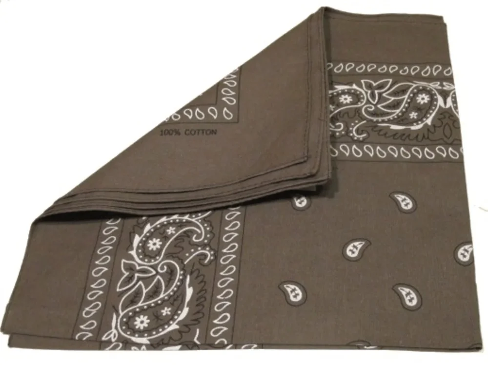 Bandana scarf Paisley brun