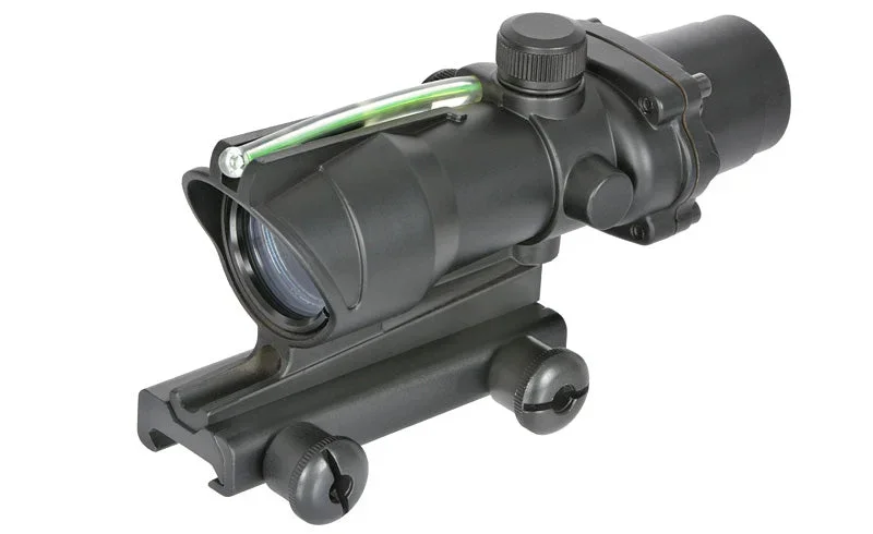 Reflexsigte med ægte fiberoptik – sort