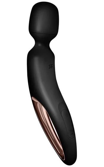 Satisfyer Wand-Erland Svart – Kraftfull Wand Massager med Ergonomiskt Handtag