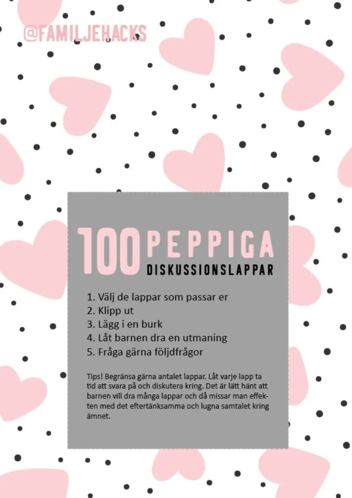 Diskussionslappar: Pepp Diskussionslappar: Pepp