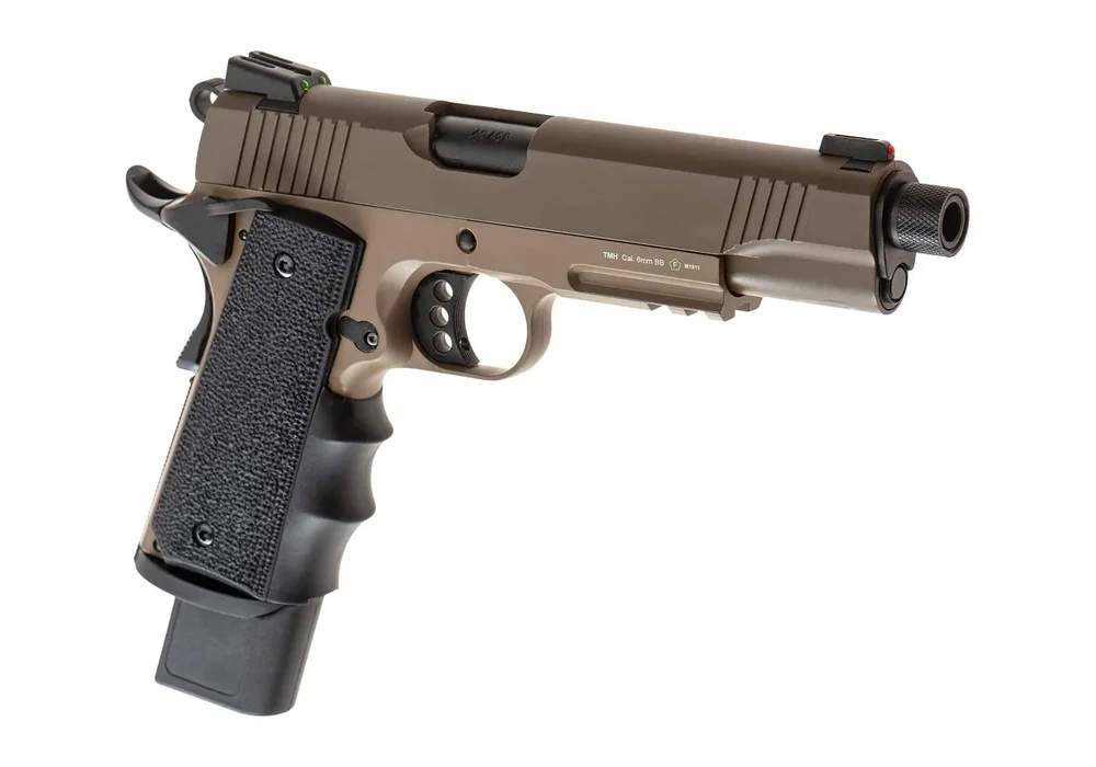Army Armament M1911 Extended Full Metal GBB – Desert Army Armament M1911 Extended Full Metal GBB – Desert