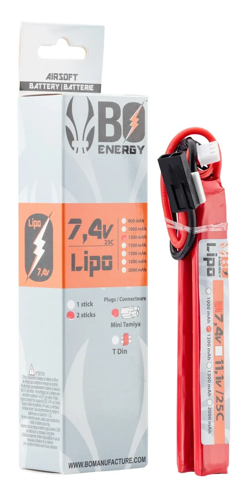 2 sticks 2S 7.4V 1200mAh 25C Lipo battery - Bild 2