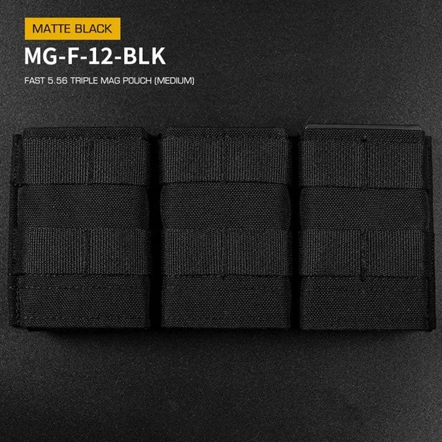 FAST Type Triple 5.56 Magasin pouch (Medium) Sort FAST Type Triple 5.56 Magasin pouch (Medium) Sort