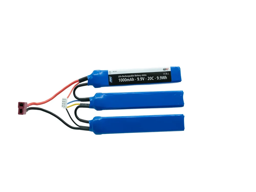 9.9v LI-FE Battery 1000 mAh, 20C, 3 stick, T-Plug 9.9v LI-FE Battery 1000 mAh, 20C, 3 stick, T-Plug