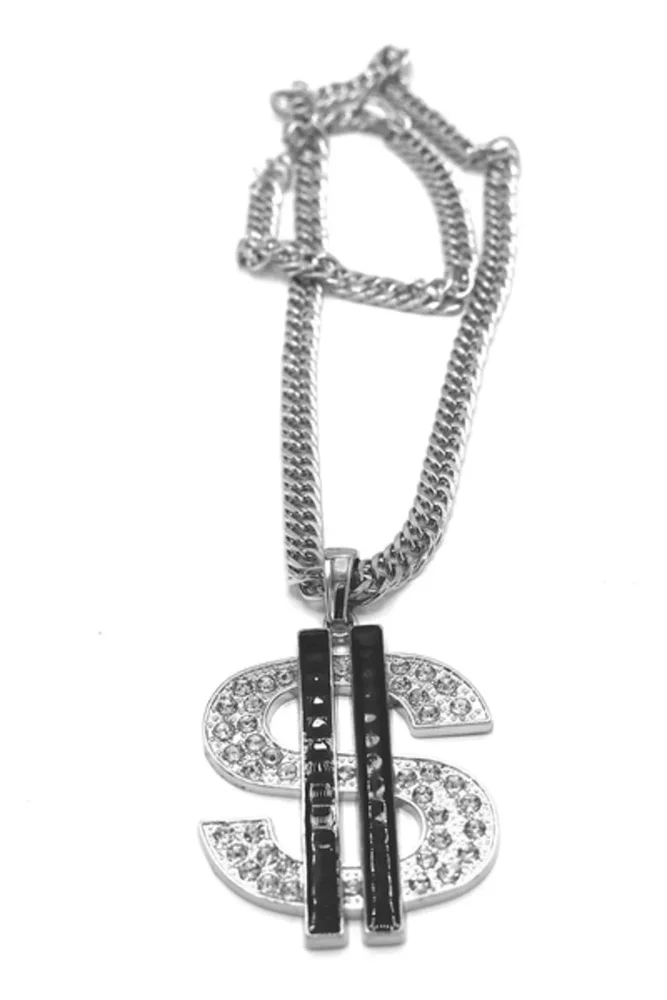 Hip Hop halsband Dollar tecken - Bild 1