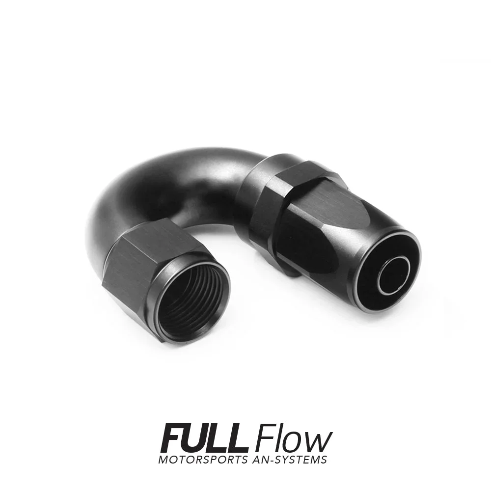 Full Flow AN Hose End Fitting 180 Degree AN-6 Full Flow AN Hose End Fitting 180 Degree AN-6