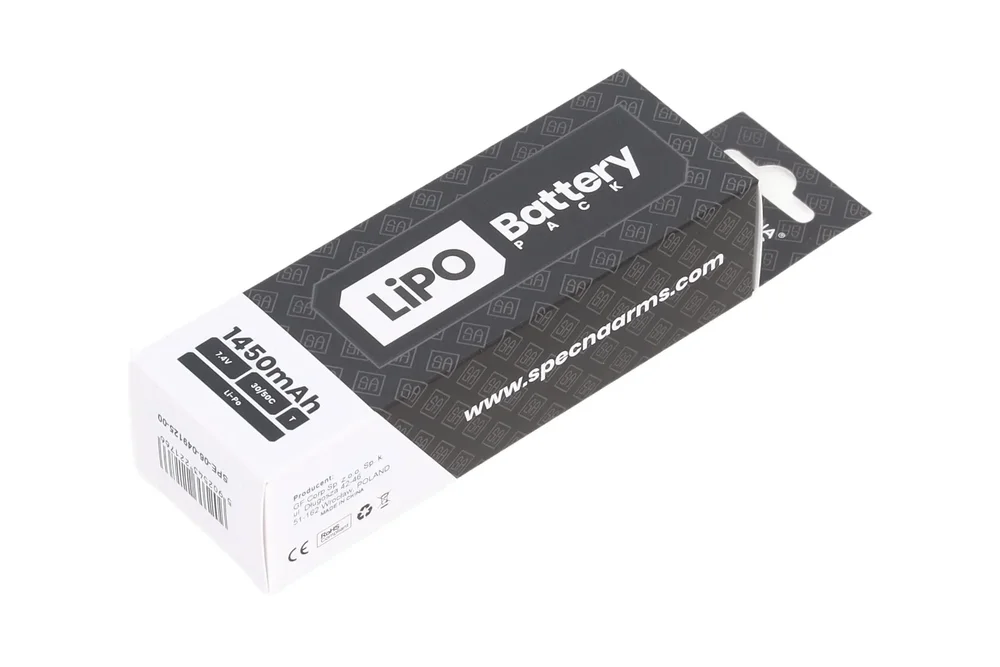 Specna Arms 7.4V 1450mAh LiPo battery 30/50C Tamiya mini - Bild 1