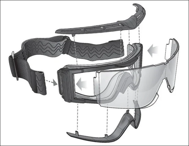 Bollé X810 Tactical Beskyttelsesbriller - Klar Lens - Bild 2