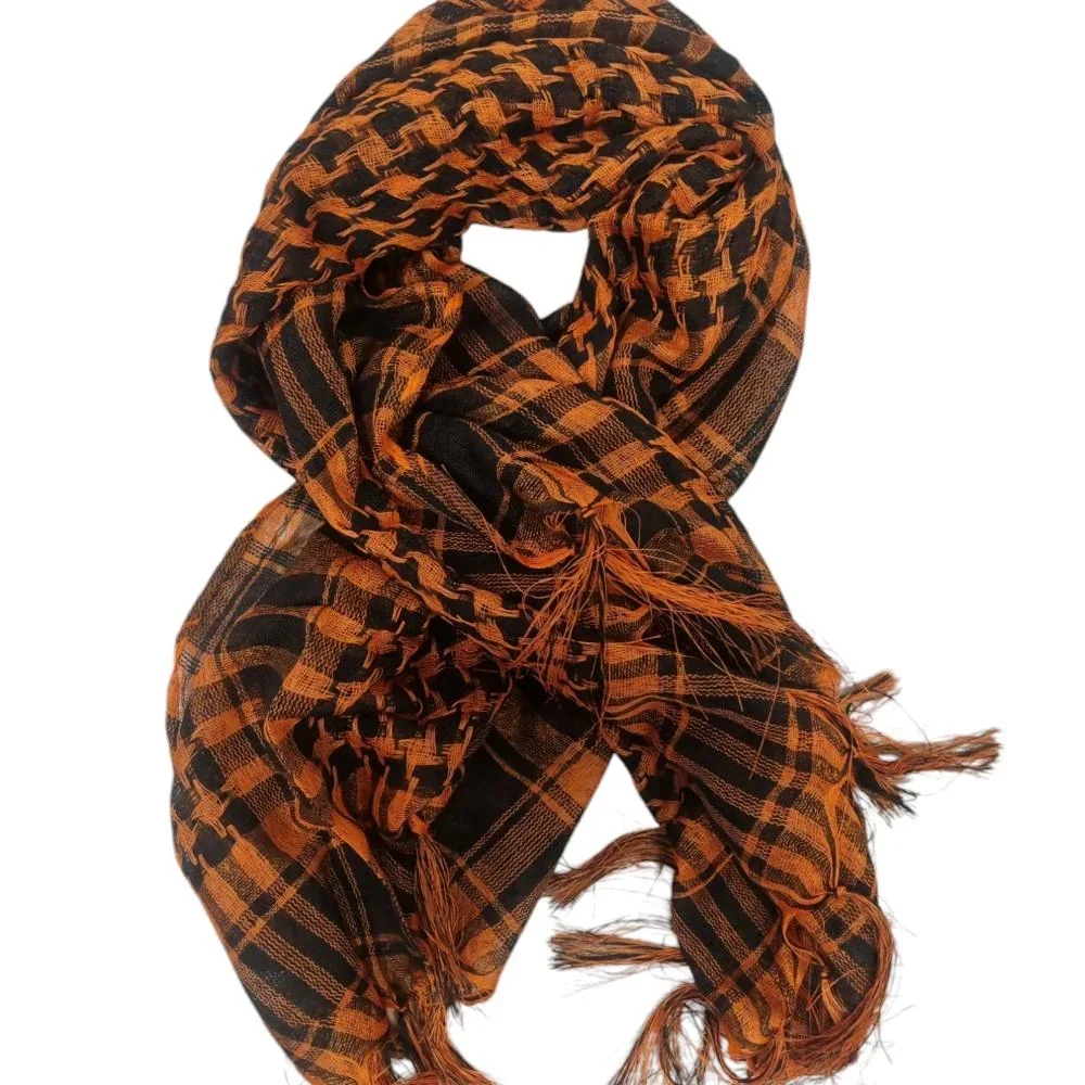 Palestinasjal keffiyeh  - Orange och svart - scarf - Bild 2