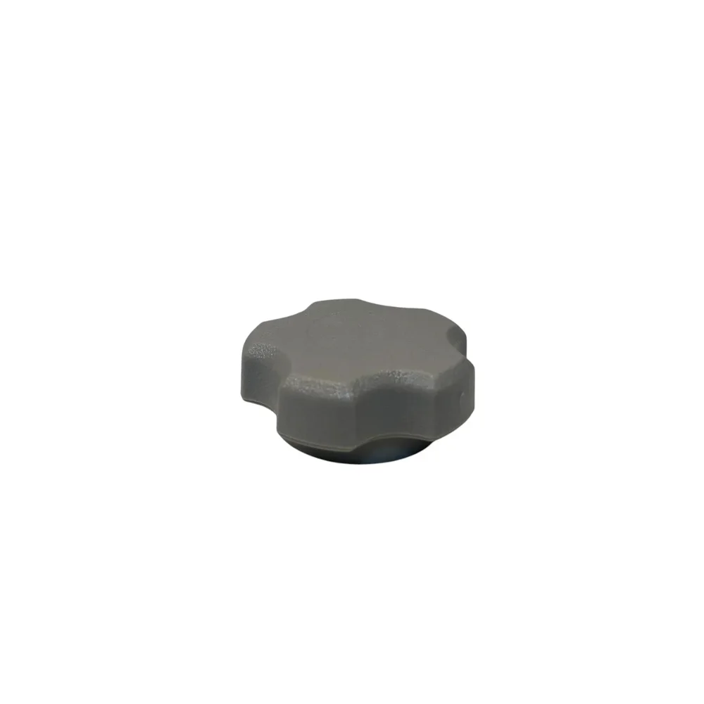 Knopp/ Mutter med gänga 1/4″-20 SS nylon skruvtyp 5-stjärnig grå