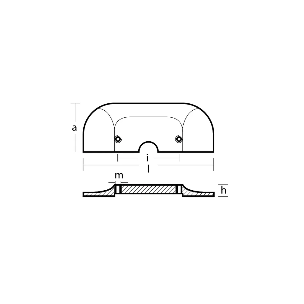 Zinkanod Mercury/Mercruiser, motoranod, M821629, 0.809KG/1,78LB, R800814 - Bild 3