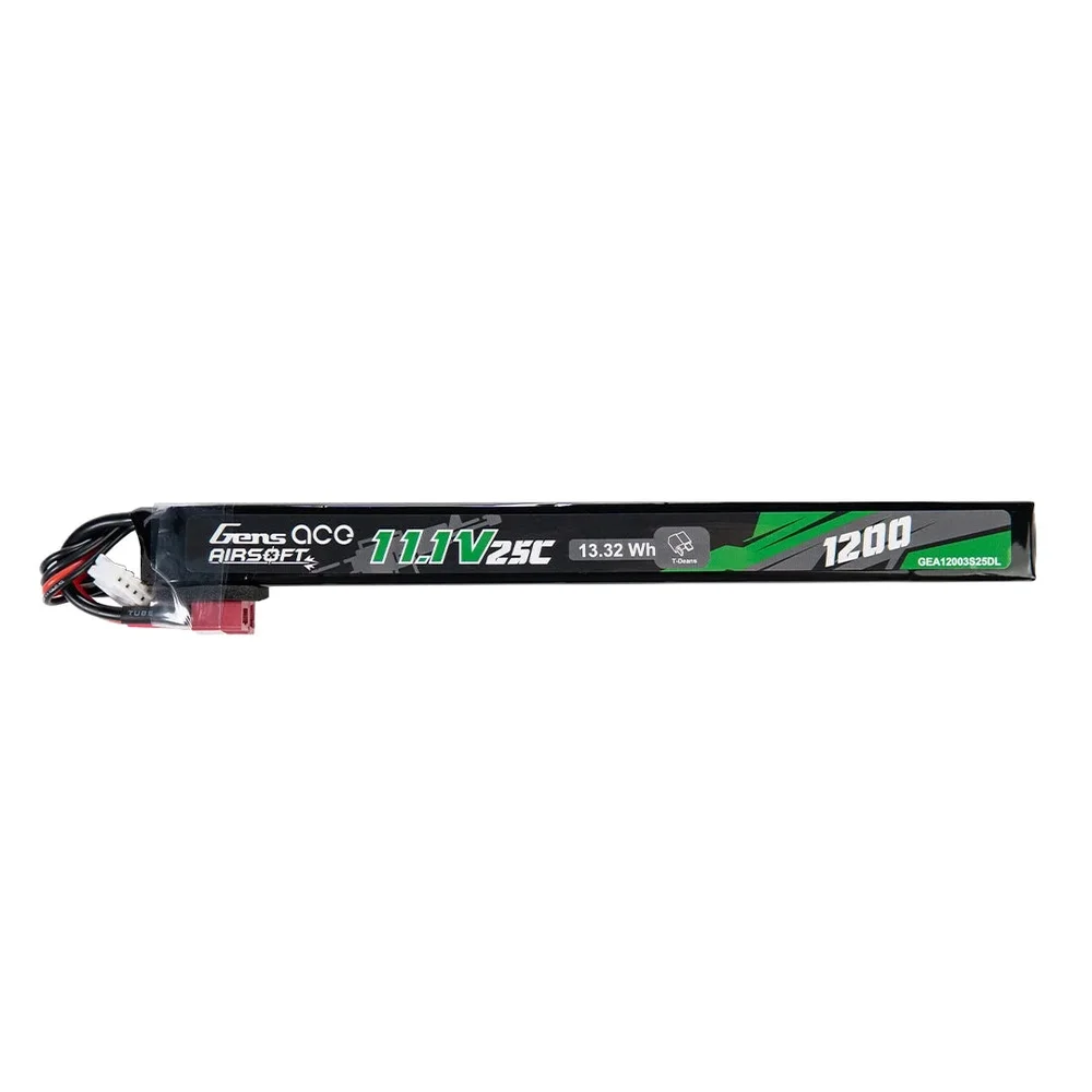 Gens ACE LiPo Batteri 11,1V 1200mAh 25C Stick – T-Dean Gens ACE LiPo Batteri 11,1V 1200mAh 25C Stick – T-Dean