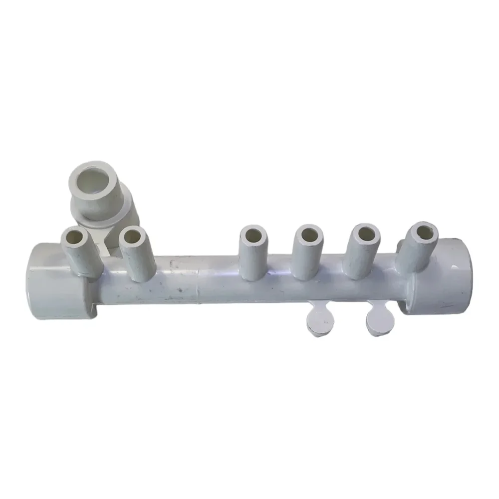 PVC Fördelare 1" hona/hona samt 6x3/8" hane CS - Bild 1