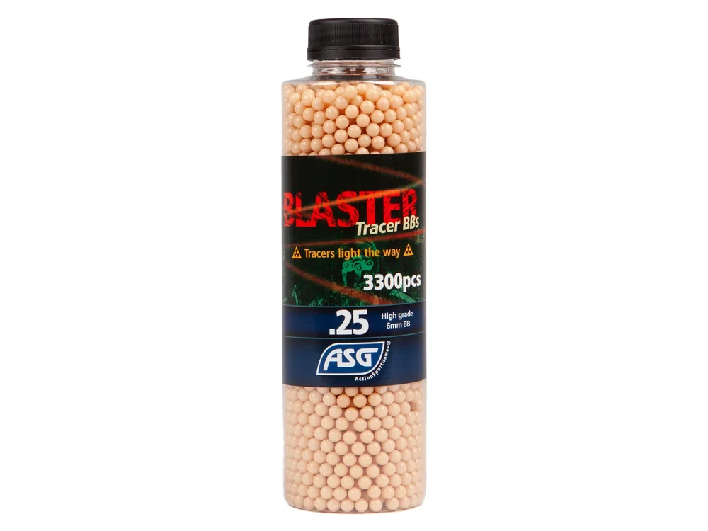 Blaster Tracer, 0,25g, airsoft BB, 3300 stk. flaske - rød - Bild 1