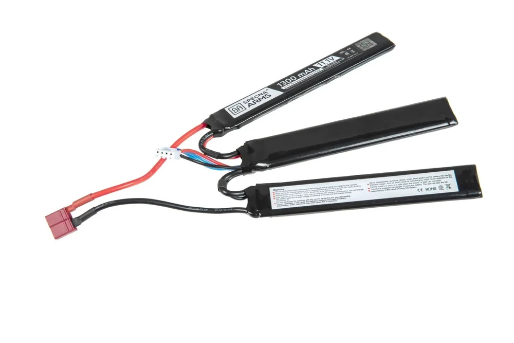 LiPo 11,1V 1300mAh 15/30C Battery – Butterfly Configuration – T-Connect (Deans) LiPo 11,1V 1300mAh 15/30C Battery – Butterfly Configuration – T-Connect (Deans)