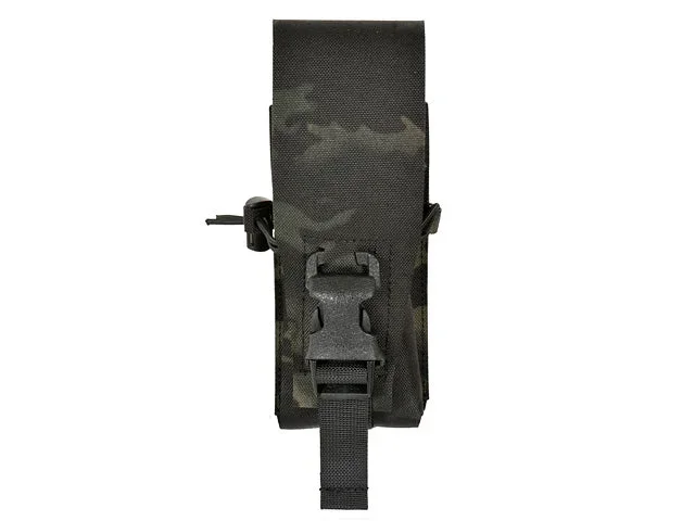 Lomme til M18-granat eller 0,5 L flaske, MOLLE laser-cut – Multicam Black - Bild 1
