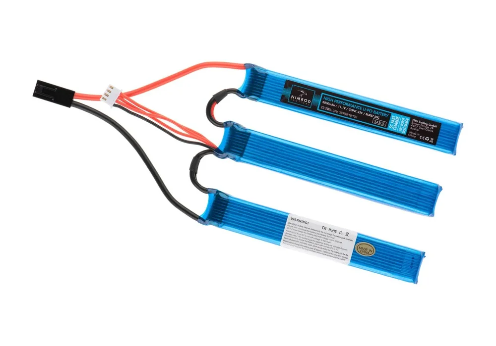 Nimrod LiPo 11.1V 2000mAh 25C Split Type Nimrod LiPo 11.1V 2000mAh 25C Split Type
