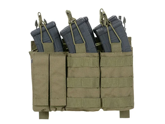 Buckle Up Triple lommepanel til AK-magasin/pistol – oliven Buckle Up Triple lommepanel til AK-magasin/pistol – oliven
