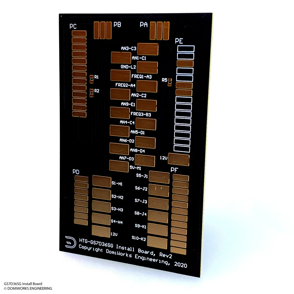 DCT PCB installationskort