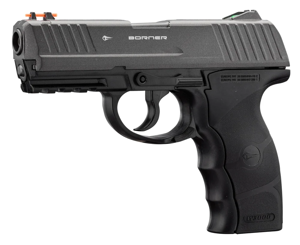 Borner W3000M CO2-pistol med fast cylinderhoved, kal. 4,5 mm BB - Bild 1