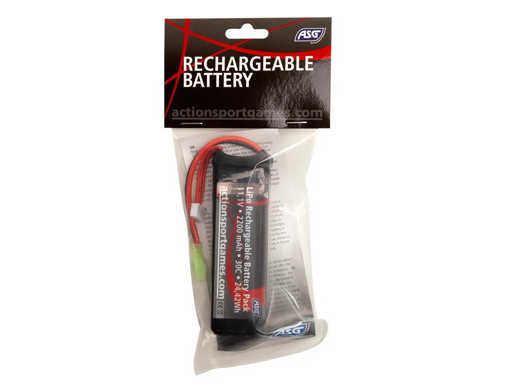 ASG-batteri - 11.1V 2200 mAh 30C LiPo Tamiya-stik - Bild 3