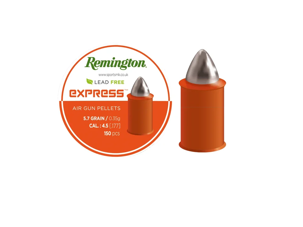Remington Express hagl, blyfri, 4,5 mm, 5.7 grs, 150 stk Remington Express hagl, blyfri, 4,5 mm, 5.7 grs, 150 stk