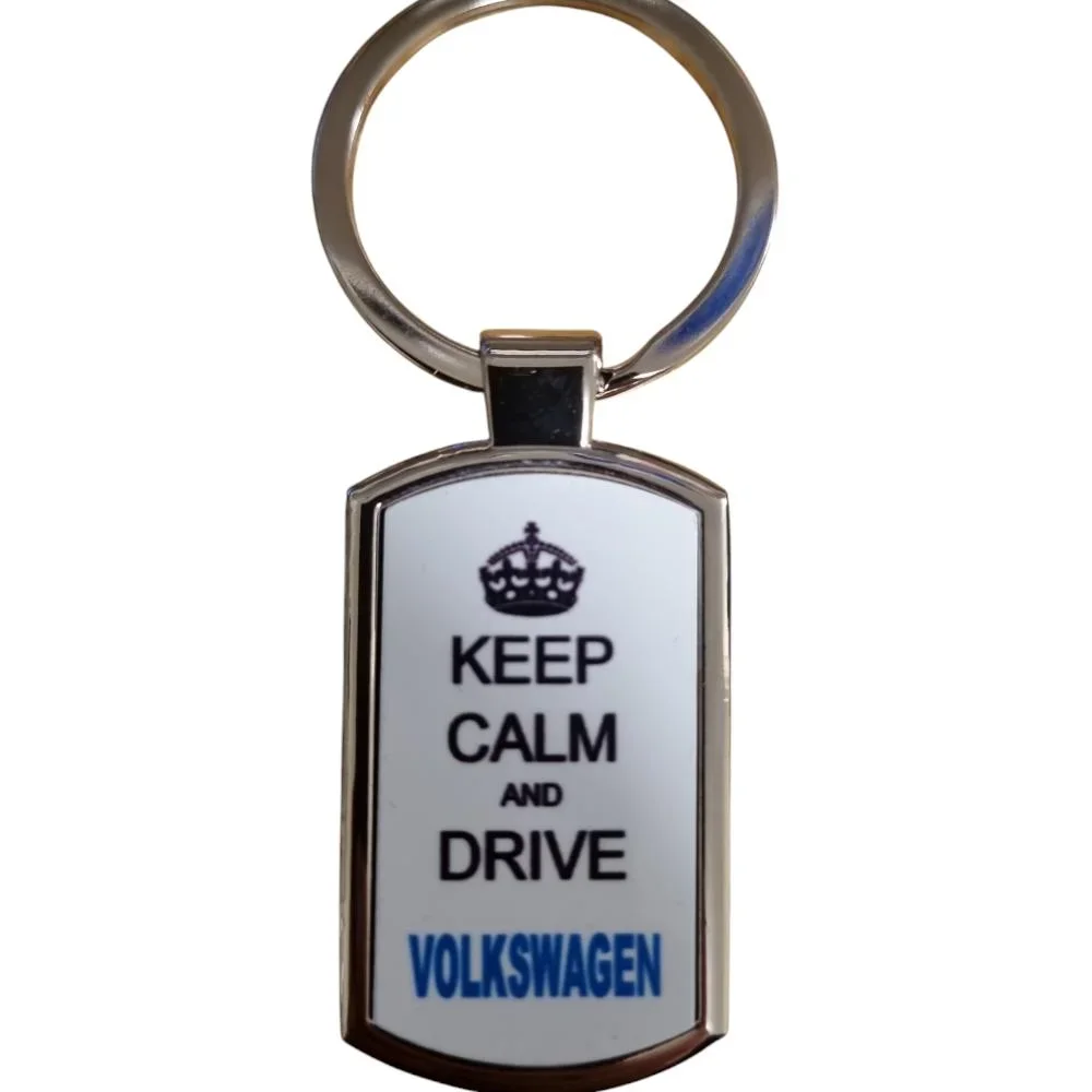Nyckelring Keep calm and drive Volkswagen - Bild 1
