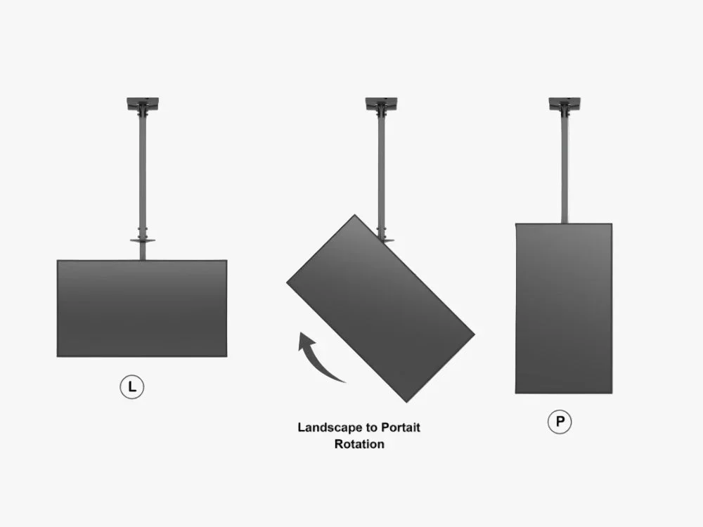 Ceiling mount Medium - Single 32"-65", VESA  400x400 - Bild 2